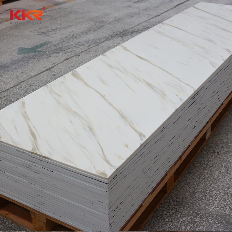 Artificial Stone Panel Use Quartz-like Kitchen Countertop Polymarble Acrylic Solid Surface Sheet