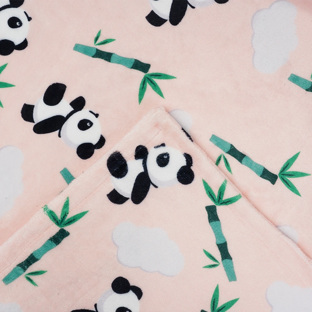 Wholesale Promotion Club Soft Flannel Custom Throw Fleece Blanket with Printed Designs on Both Sides