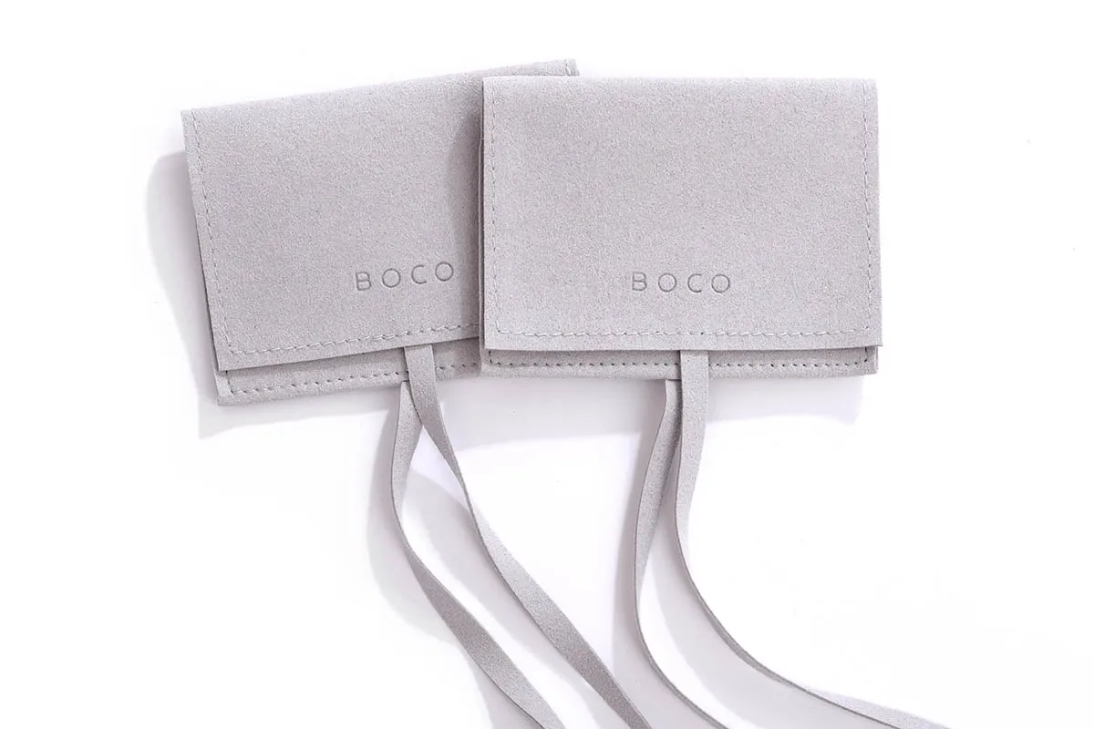 
jewellery packaging bags manufacture Custom wholesales Jewelry Envelope bag Suede Microfiber Pouch Jewelry 