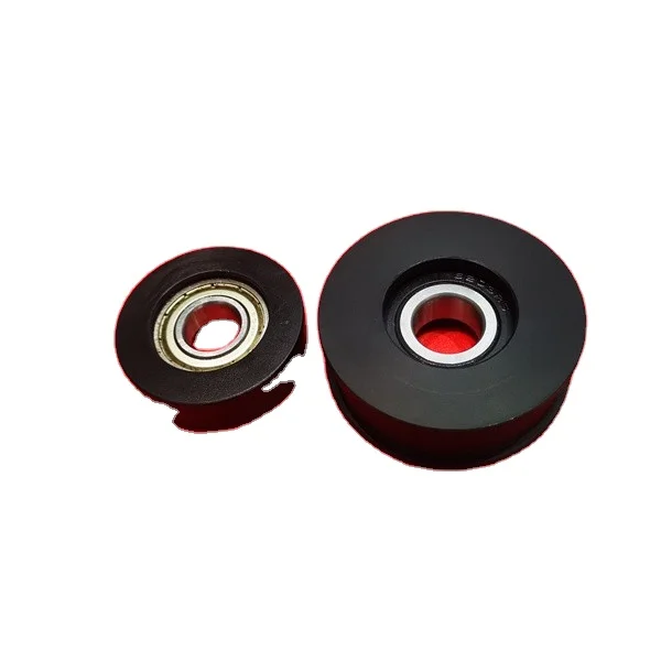 OEM пластиковый шкив u или v канавка шкив с подшипником под заказ пластиковый нейлоновый шкив