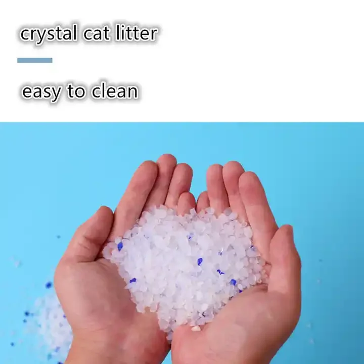 Hot sale Supply Silica Gel Sand Filler Clean  dust free pellet crystal cat litter silica gel