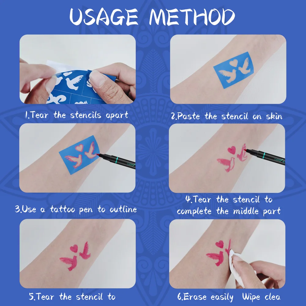 For Kids Waterproof Skin Private Label Permenite Maker Temporary Color Permanent Safe Non Toxic Double Tattoo Marker Pen