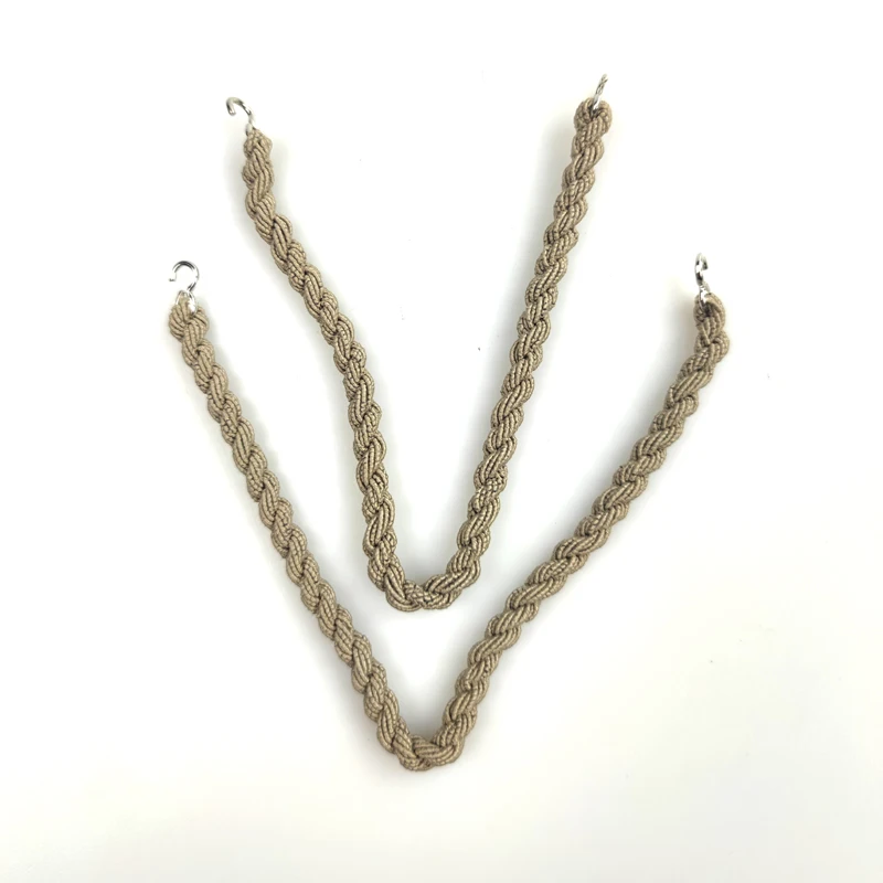 Hand-Made Black/Green Trouser Twisted Rope,  Boot Bands in Stock