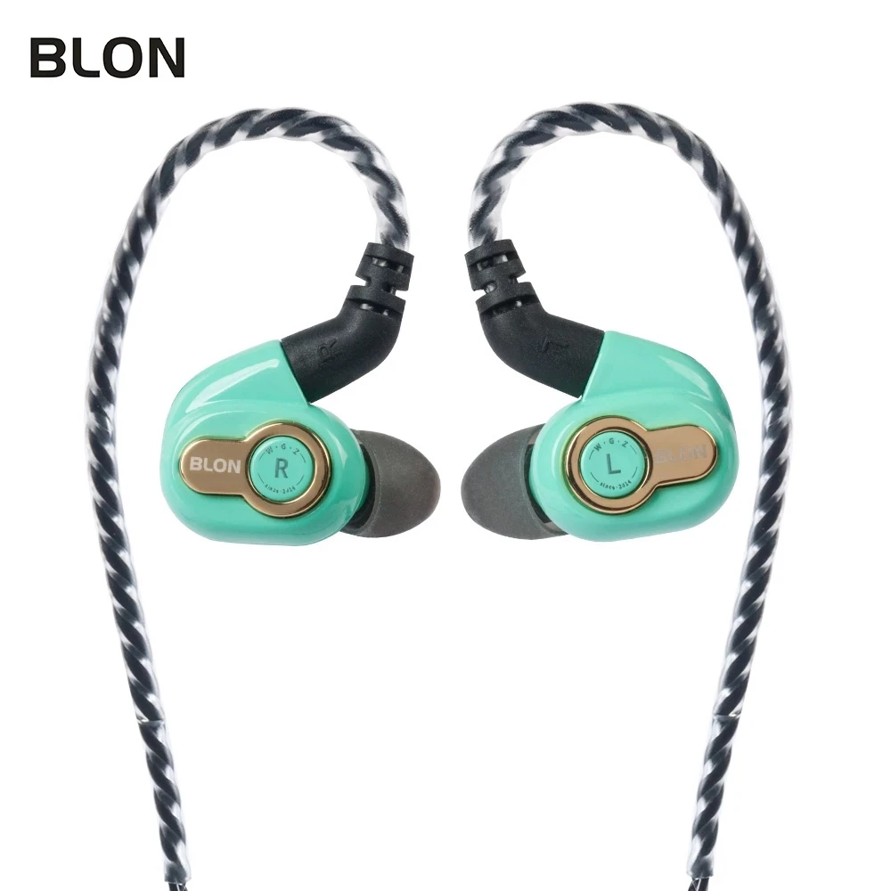 Newest BLON BL-05s 3rd Generation 10mm Upgraded Carbon Diaphragm In Ear Earphone HIFI Sport Earphone Earbuds 2Pin 0.78 BLON BL-