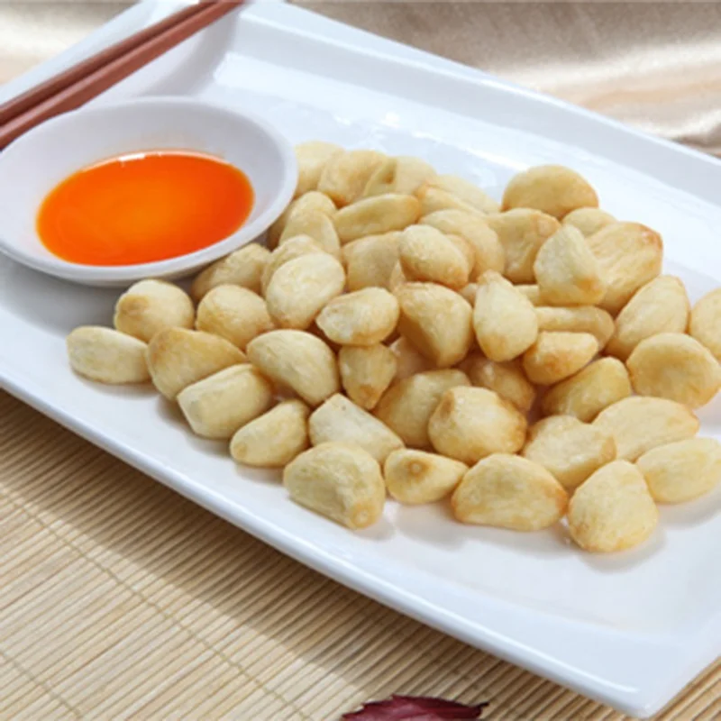 Сушеные овощи с сертификатом Халяль, вакуумные Жареные Чипсы чеснока оптом, дешево и профессионально OEM