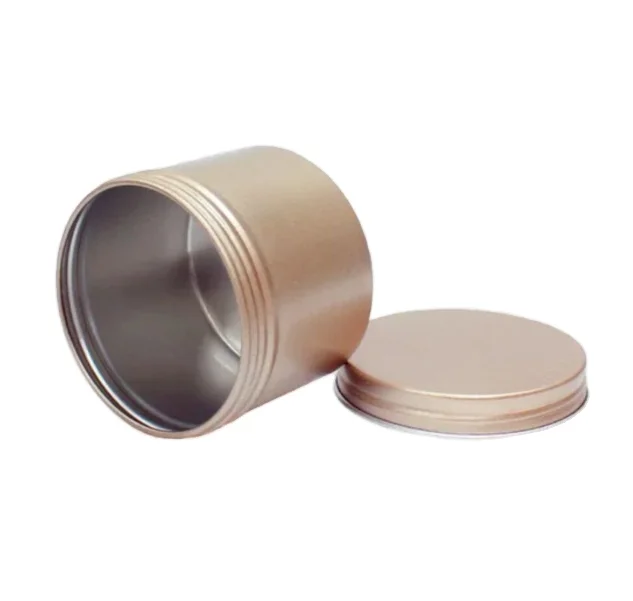5ml 10ml 20ml 30ml 50ml 60ml 80ml 100ml 150ml 200ml Round Aluminum Cosmetic Tin Container Metal Aluminum Jar