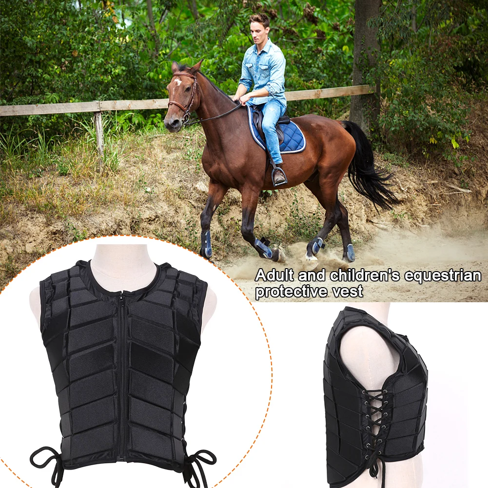 EVA Padded Outdoor Body Protective Adult Sports Armor Equestrian Accessory Children Horse Riding Safety Vest