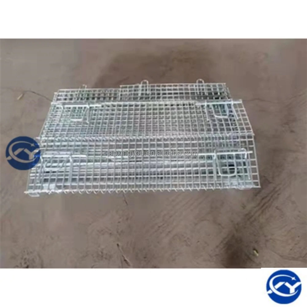 2 protective chain link Storage cages for farms, stadiums, supermarkets, factories. Barbed  wire mesh fence