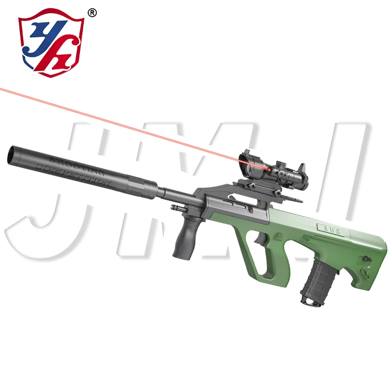 Children automatic firing toy gun AUG with bullet drum manual automatic electric toy boy water ball gun