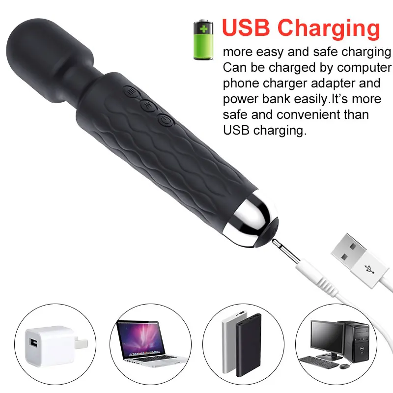 AV Sex G Spot Magic Vibrator Massage Wand Massage Sex Stick For Female