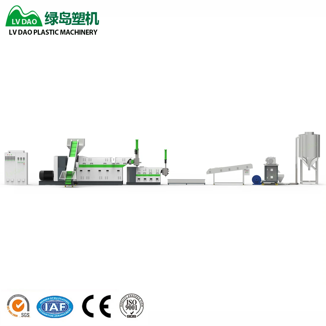 Used Plastic Crush Pet  PP PVC ABS PE Plastic Recycling Granules Machine Line plastic pellet machine
