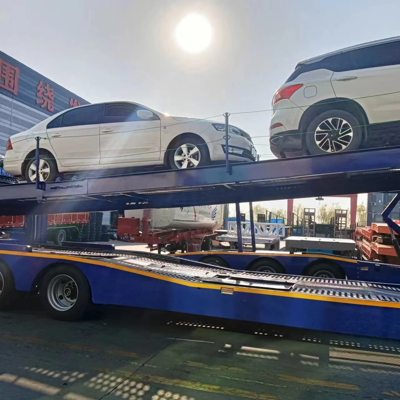 NEW Car Carrier 3 Axles Semi-trailer 8 Cars 6 Cars Transportation Trailer For Sale