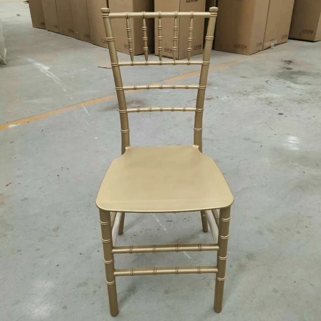 Полипропиленовый пластиковый моноблок Серебряный стул Chiavari