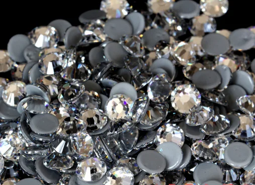 
Popular strass Quality 5 A Glass white clear bag bling hot fix crystal rhinestones for bag 