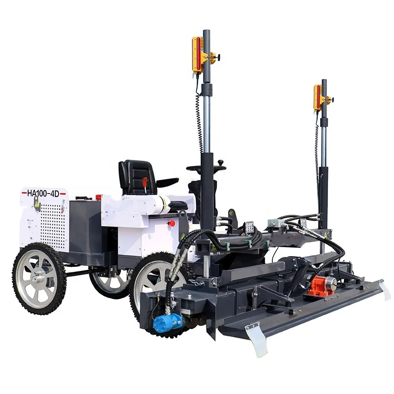 Good quality Construction Equipment Two wheel gasoline concrete laser screed machine road floor leveling machine