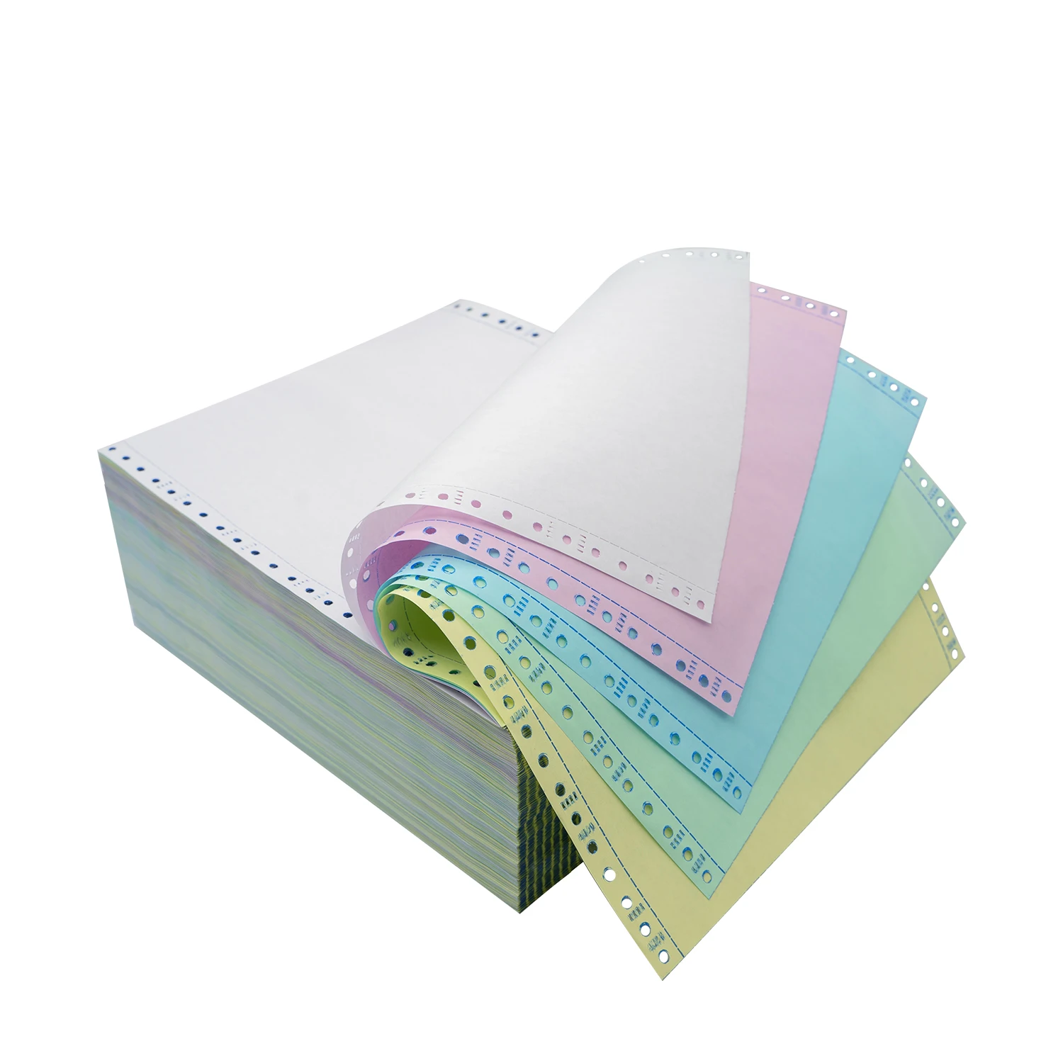 Manufacturer 3 plys Continuous Carbonless Computer Paper NCR Printing Paper Sheets Form Copies for Invoice