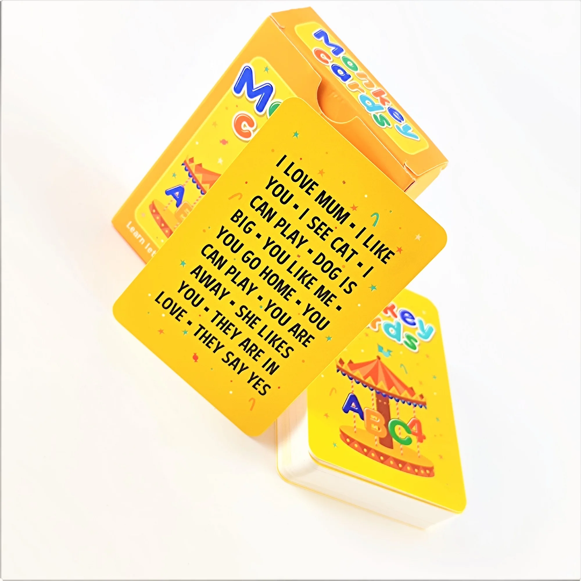 Wholesale Study Cards Custom Baby Learning Flashcard Set Arabic Animals Mini Flash Card Printing Language Learning Cards