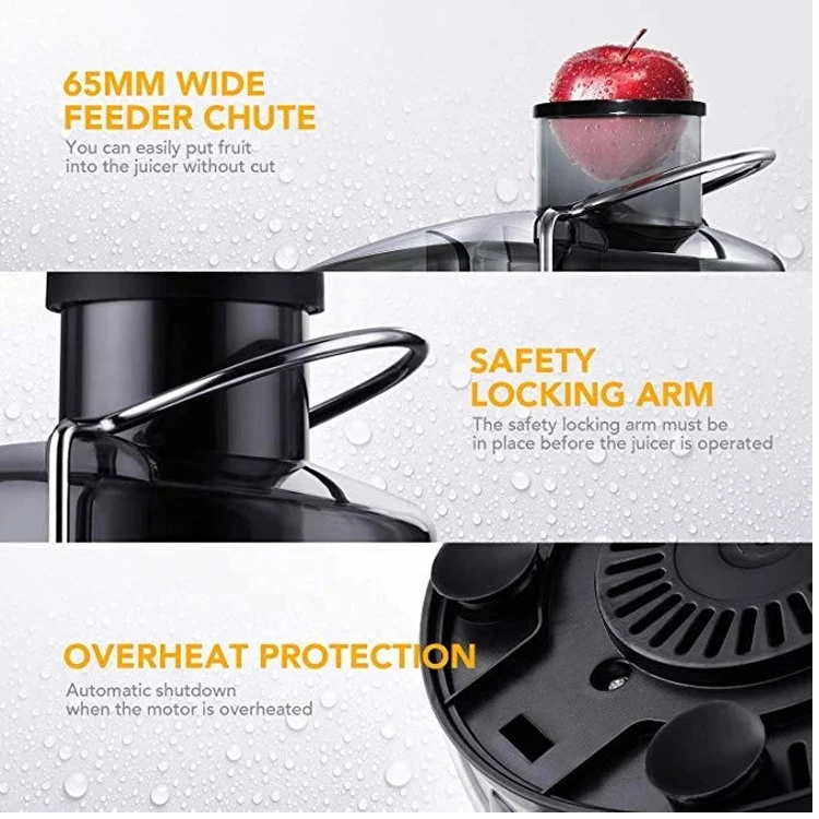 500W 2 speed  power juicer extractor  304 Stainless Steel Power orange Juicer extractor machine