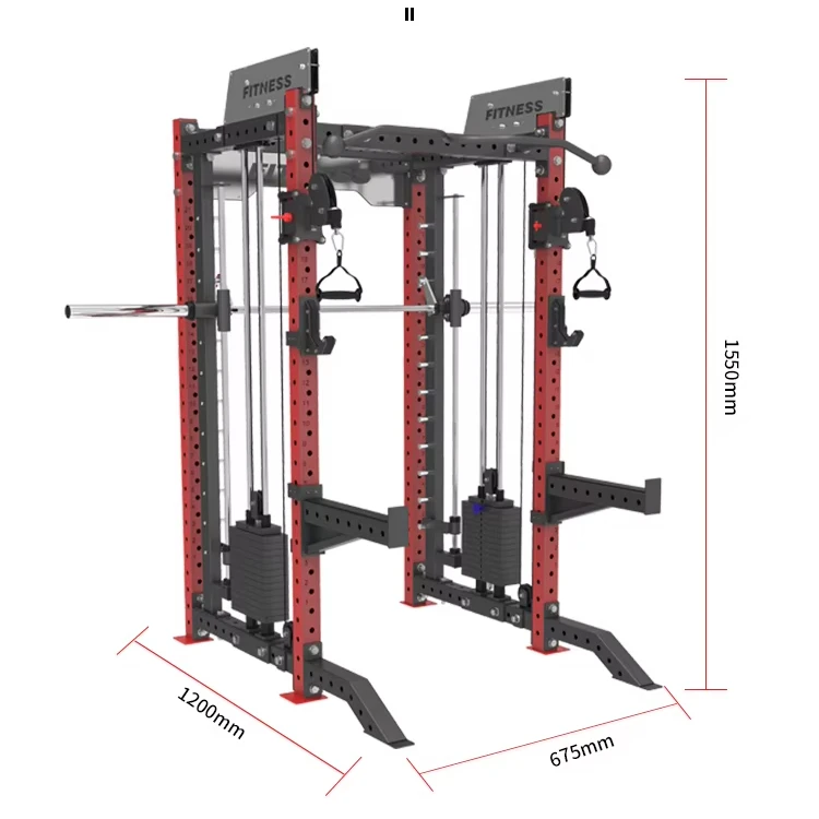 D001 Smith machine functional trainer Smith Machine Squat Rack gym power rack