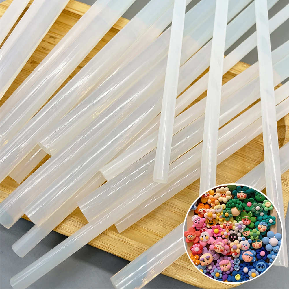 Semi transparent Hot Melt Glue Stick Supplier Silicone En Barra Can Be Customized For Children Diy Craft