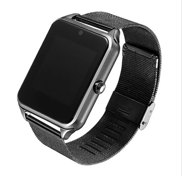Smart Touch Screen watch Sport Music Call Camera Multi function Steel strap Smartwatch Clock Women Smart watch men Z60