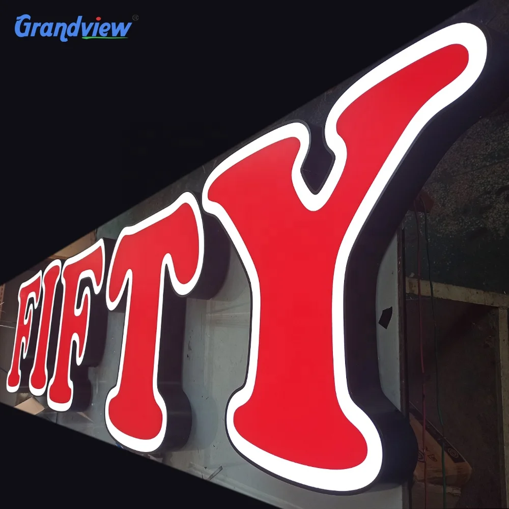 Wholesale 3D Lighting Acrylic LED Channel Letter Sign Acrylic Lighting Letters