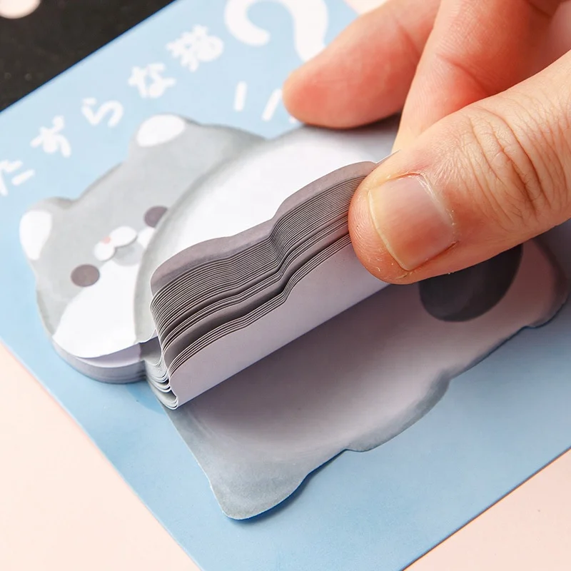 Kawaii cat kitty bunny puppy sticky notes cute girl index stickers for study memo pad