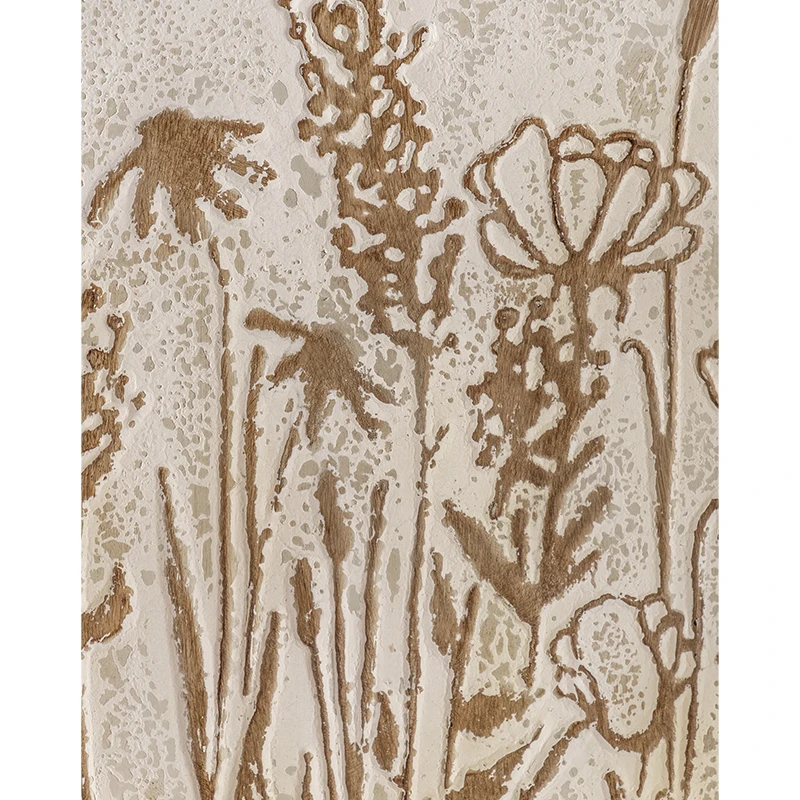 Wholesale farmhouse home interior decoration rustic 3D metal flowers wall hanging art