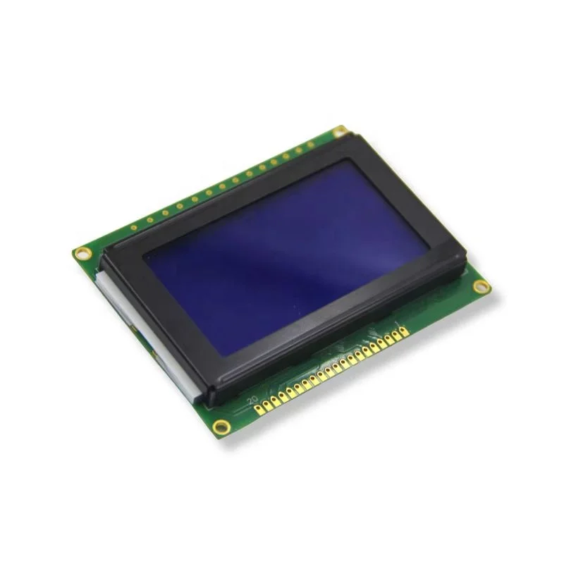 LCD12864 12864-20M LCD Module 128x64 Character Display 12864 Blue Screen White Dots Green PCB