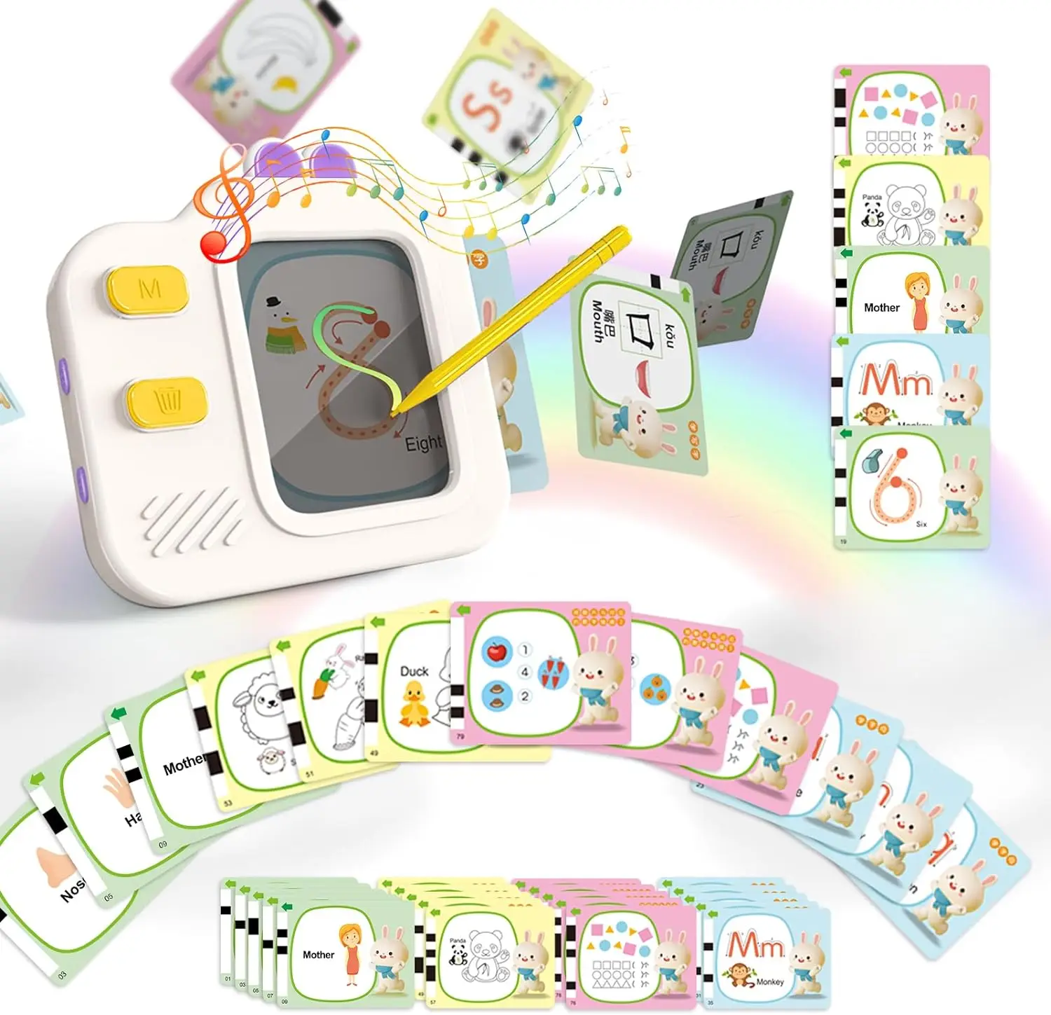 Игрушки с музыкальным планшетом и 120 карточками