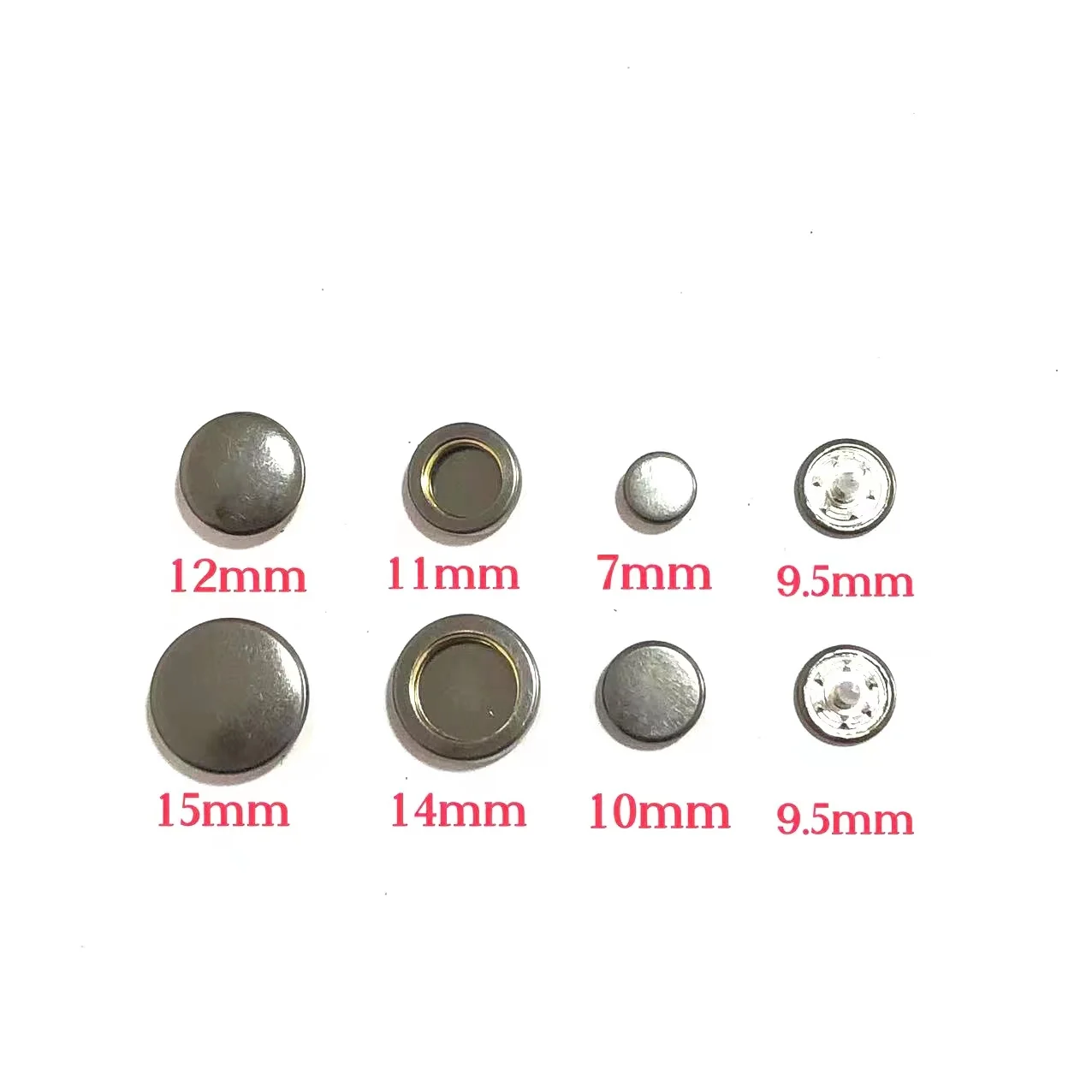 501 503 Metal Double-sided Press Snap Button Stud For Garments Jacket Brass Buttons