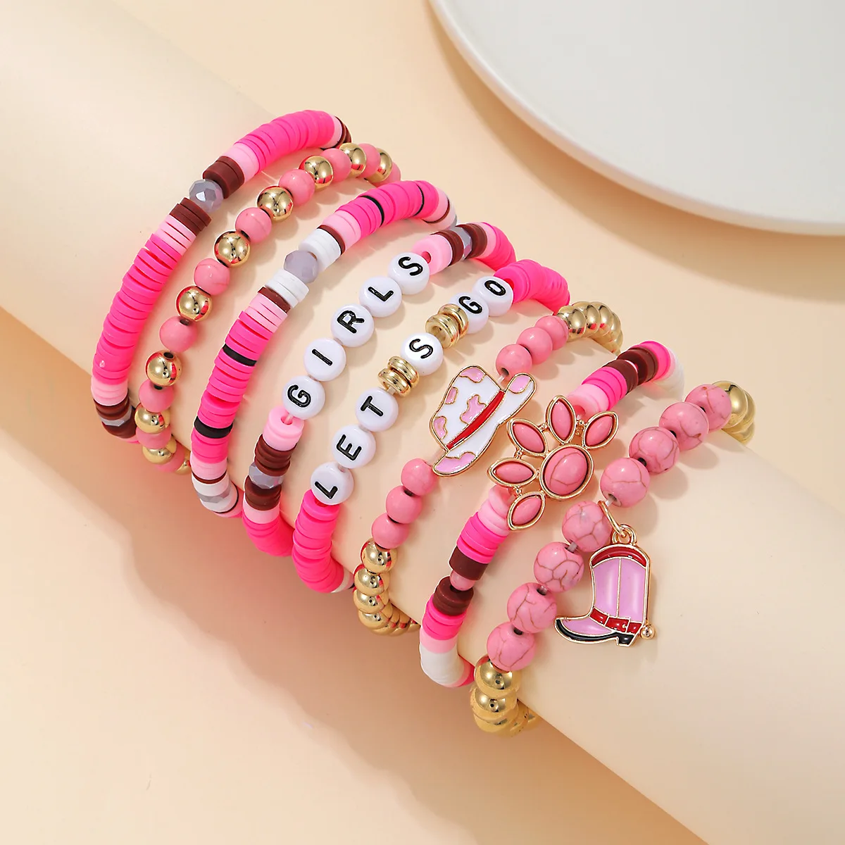 Wholesale Fashion Popular Cowboy Bracelet Multi-Layer Turquoise String Western Cowgirl Style Gift for Girlfriend Exclusive