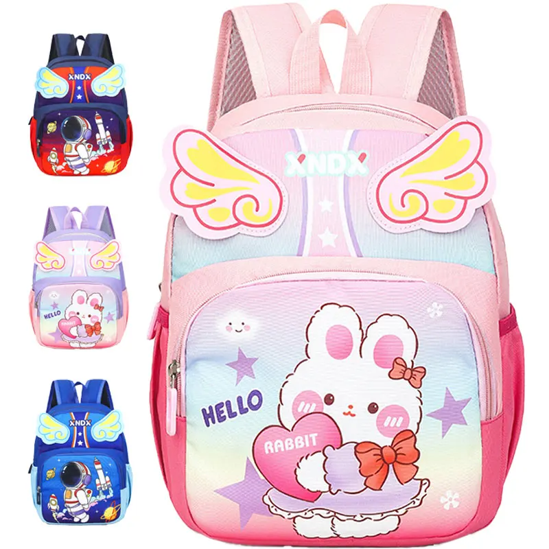 Customized cute cartoon elementary school student backpack, free pencil case, universal male and female student backpack