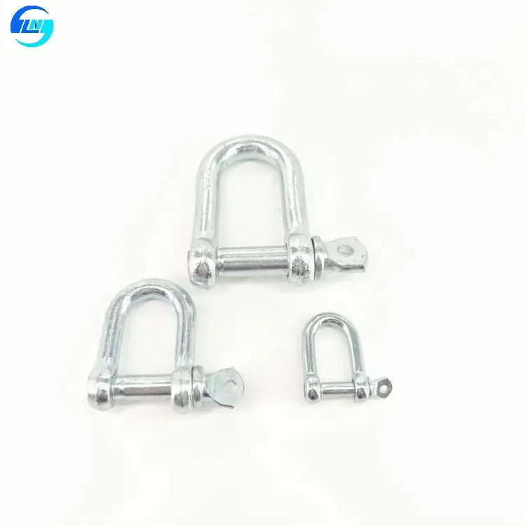 Wholesale Heavy Duty Commercial Stainless Steel D Ring Shackle Carbon Steel Bow Shackles for Industrial Hardware Applications