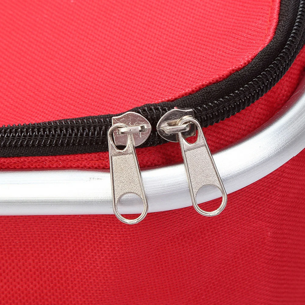 Insulated picnic basket outdoor foldable takeaway insulated bag delivery fast food insulated cold handbasket car
