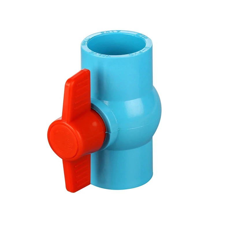 High Quality PVC Ball Valve Compact Plastic Design Manual Control Water Hydraulic Pneumatic Applications OEM Customizable Low