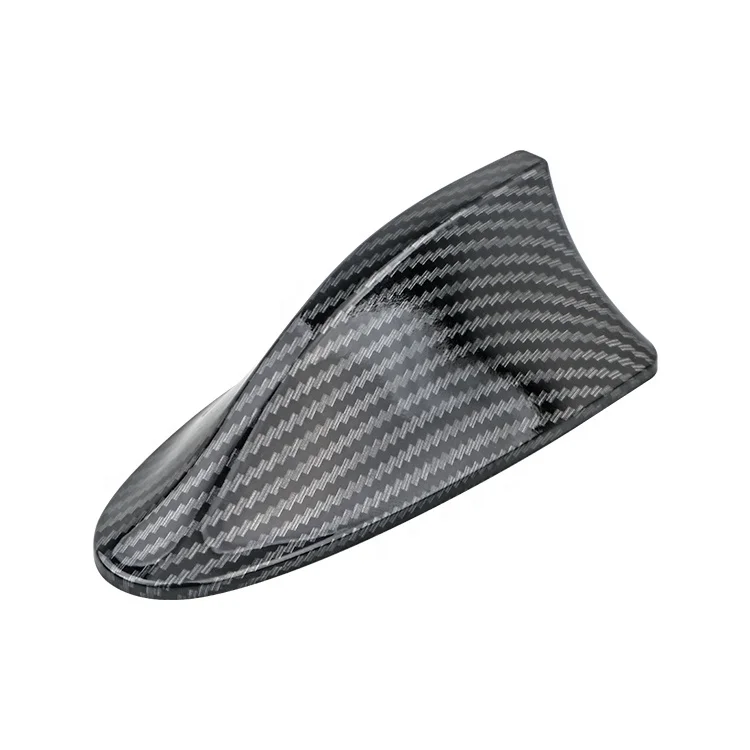 Yuechi Wireless Outdoor carbon Fiber Shark Fin Antenna Roof Decoration Car Radio AM/FM Shark Fin Roof For Universal