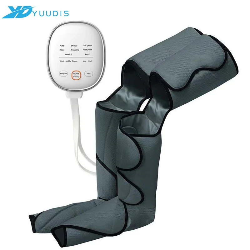 
New Leg Massager Air Compression Leg Foot Massager Machine with Heat for Leg Calf Pain Relief and Feet Blood Circulation 