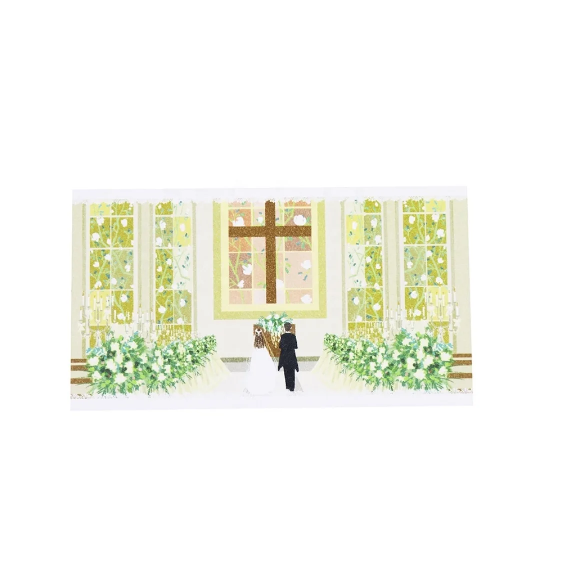 
Design wedding postcards ,Dream wedding | White Day limited | Wedding Church postcard card 