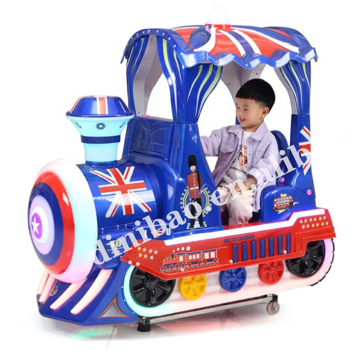 Dinibao NEW Amusement Kids Train Kiddie Rides  3D MP5 Video Swing Game Machine