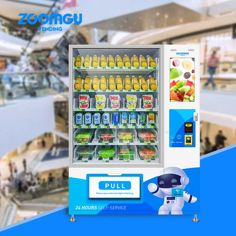 Zoomgu усовершенствованный сенсорный экран торговый автомат для кексов с лифтовой системой