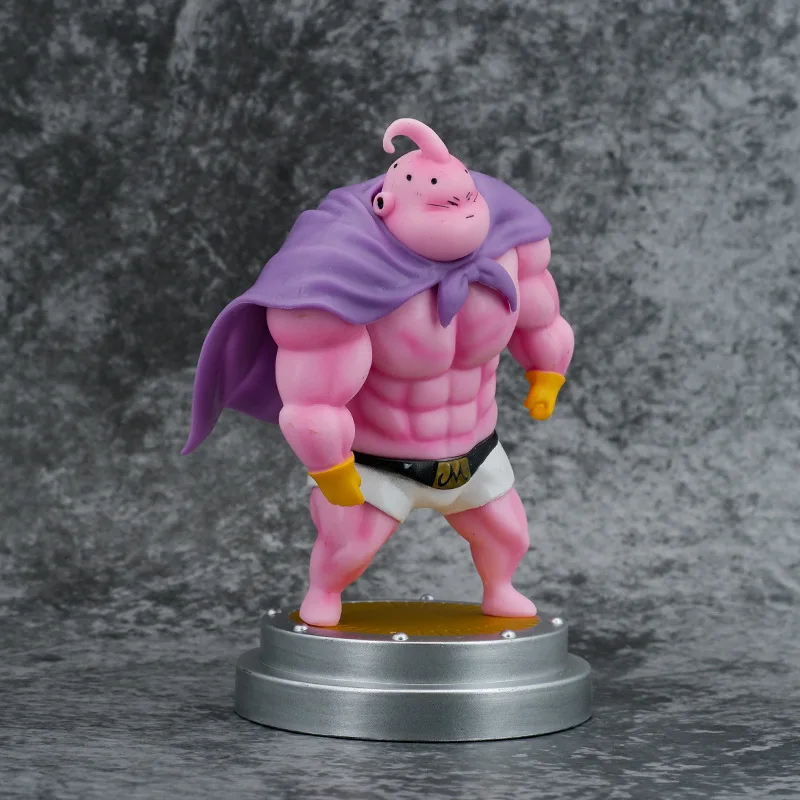 XR 15.5cm Anime Dbz Majin Buu Muscle Action Figure Pvc Goku Model Toy For Gifts