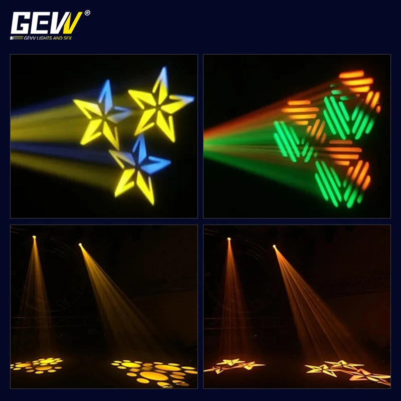 GEVV 200W DMX Control sharpy LED Spot Beam Gobo Moving Head Light for dj Stage
