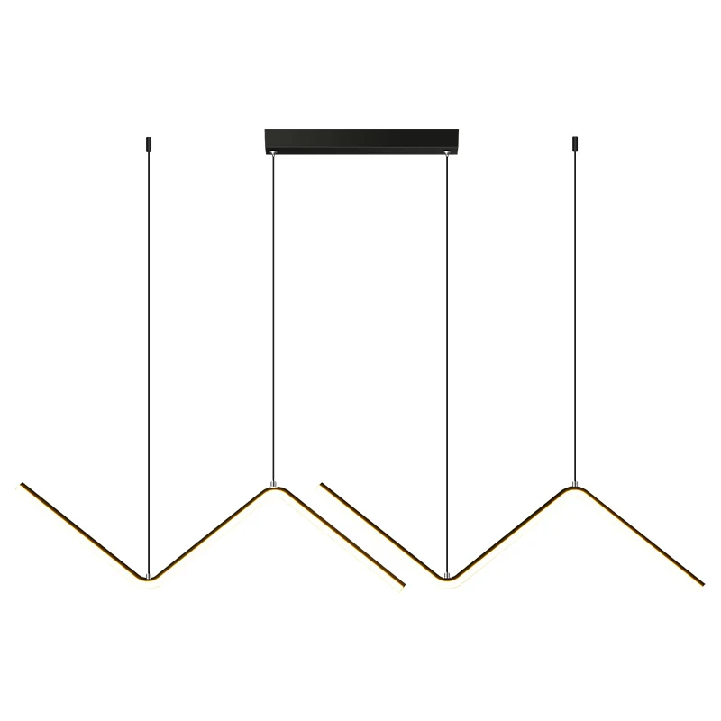 
Modern simple Pendent lamp Trapezoid Industrial for Home Restaurant Hotel Black Metal chandelier light 