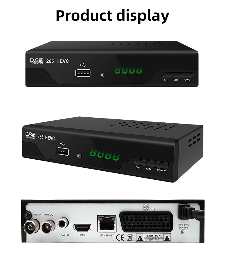 2021 высокой четкости YouTube IPTV цифровой ТВ-тюнер H.265/MPEG4 DVB-T2 Wi-Fi Декодер каналов кабельного
