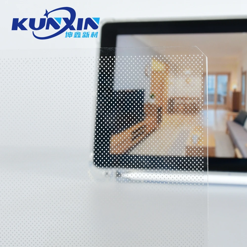 Optical Round PMMA Edge Lit LGP Led Laser Engraved Clear Dotted Acrylic Light Guide Plate