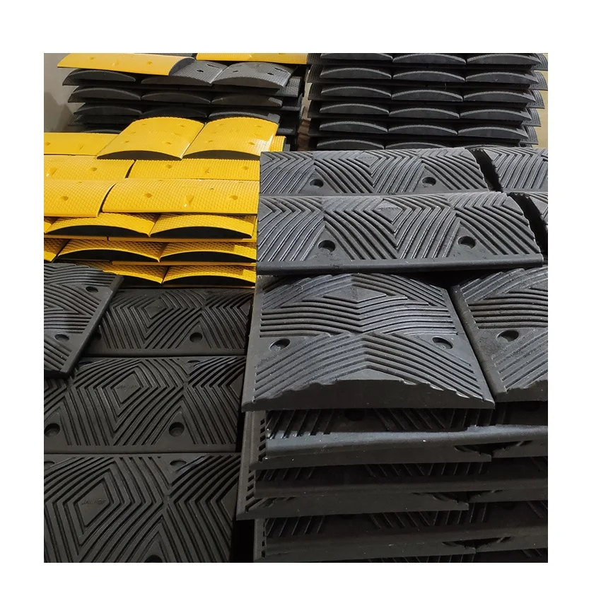 New style Plastic rubber Road Humps 500-(Size:500mmx350mmx50mm),Premium Grade