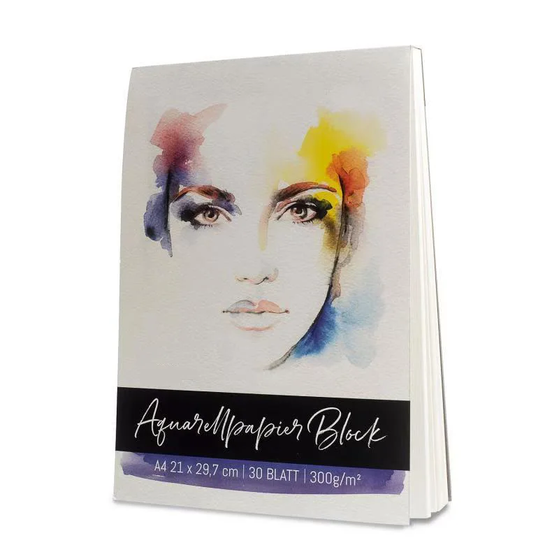 30 Sheets A4 Size Cold Pressed 300gsm Watercolor Paper For Artisted Painting Pad