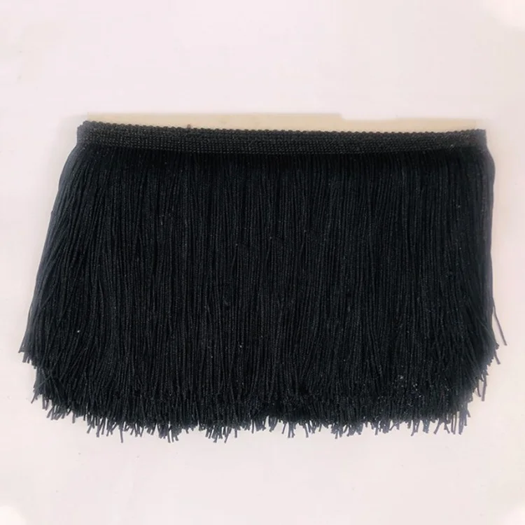 Factory Sale Multi Color in Stock 10CM Polyester Trim Tassel Fringe for Dress Curtains