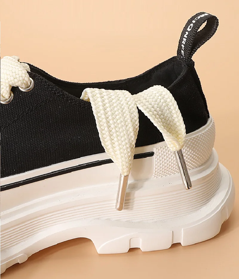 22MM Width Metal Tip Thick Flat Shoelaces for Shoes Solid Color Shoe Laces  Replacement Laces for Fat Sneakers